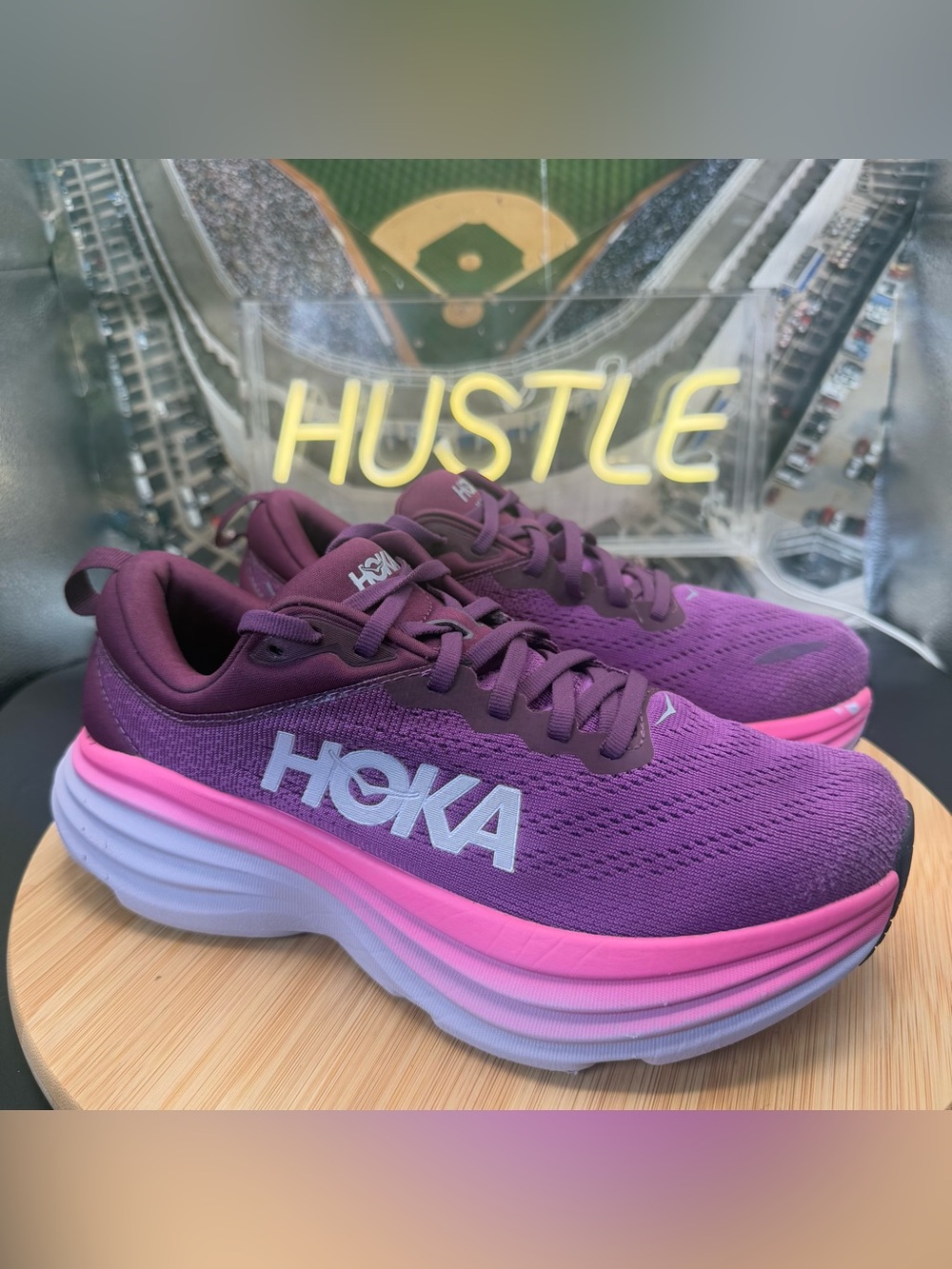 HOKA One One Bondi 8 Beautyberry Women’s Size 7.5B